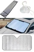 Araç Ön Cam Güneşlik UV ve Isı Koruma Katlanabilir Toyota Corolla Skoda Superb Dacia Duster Ford Focus thumbnail 4