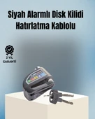Motosiklet ve Bisiklet İçin 6mm Pinli Alarmlı Disk Kilidi thumbnail 1