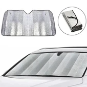 Isı ve Güneş Yansıma Önleyici Oto Ön Cam Güneşliği Opel Astra Fiat Egea Hyundai i20 Renault Megane thumbnail 1