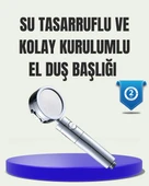 Masaj ve Yağmur Modlu Su Tasarruflu Duş Başlığı thumbnail 1