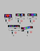 Kayan Yazı Destekli RGB LED Reklam Paneli USB ile Kolay Kurulumlu thumbnail 4