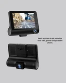 Full HD 1080P 3 Kameralı Araç DVR – Gece Görüşlü ve G-Sensörlü Güvenlik Çözümü thumbnail 4