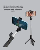 Bluetooth Selfie Çubuğu – Kablosuz, Hafif ve Yüksek Çözünürlüklü Çekim İçin thumbnail 2