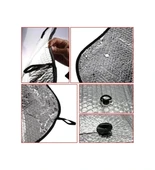 Katlanabilir Oto Ön Cam Güneşlik Isı Önleyici Araç Perdesi Toyota Corolla Fiat Egea Nissan Qashqai Volkswagen Passat thumbnail 3