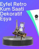 Klasik Tasarımlı Ahşap Kum Saati – Ev ve Ofis İçin Masaüstü Aksesuarı thumbnail 1