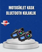 LCD Ekranlı Bluetooth Kask Kulaklığı FM Radyo ve SD Kart Girişli thumbnail 1