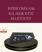 Motosiklet Sürüşleri İçin BT22 Kask Bluetooth Kulaklık Mikrofonlu thumbnail 1