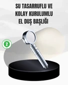 Kolay Montajlı 3 Modlu Yüksek Basınç Duş Başlığı thumbnail 1