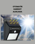 Bahçe ve Dış Mekanlar İçin Güneş Enerjili 20 LED Hareket Sensörlü Lamba thumbnail 3