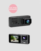 Full HD 3 Kanallı Araç Kamerası – Akıllı Çözümlerle Sürüş thumbnail 3