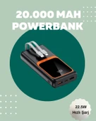 Dijital Ekranlı 20.000 mAh Powerbank | 22.5W Hızlı Şarj + Çoklu Bağlantı Seçeneği thumbnail 2