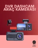 G-Sensör, Hareket Algılama ve Döngüsel Kayıt Özellikli 3'lü Kamera Güvenlik Sistemi thumbnail 1