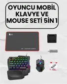 Bluetooth 5.3 Bağlantılı Mobil Oyun Dönüştürücü Set – Klavye + Mouse + Adaptör thumbnail 1