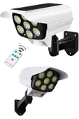 Solar Bahçe Aydınlatması Hareket Sensörlü Uzaktan Kumandalı Kamera Görünümlü thumbnail 4