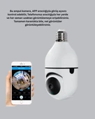 360° Panoramik Görüntüleme Sunan Ampul Tipi Güvenlik Kamerası thumbnail 3