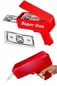 Kırmızı Parti Oyuncağı Para Saçma Fırlatma Tabancası Makinesi Super Money thumbnail 5