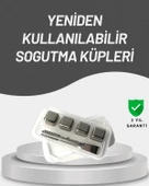 Çevre Dostu Metal Buz Küpü ve Kullanışlı Klips Seti thumbnail 1