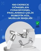 1080° Dönebilen Musluk Aparatı – Çift Su Akışı, Robotik Kol Tasarımı ve Su Tasarrufu Özellikli thumbnail 1