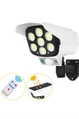 Solar Bahçe Aydınlatması Hareket Sensörlü Uzaktan Kumandalı Kamera Görünümlü thumbnail 3