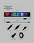 Yüksek Parlaklık Ayarlı RGB LED Ekran Kayan Yazı ve Grafik Destekli Esnek Panel thumbnail 2