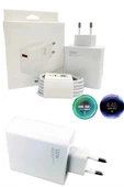 120 Watt Turbo Hızlı Şarj Aleti Seti Hızlı Şarj Adaptörü Beyaz thumbnail 1