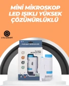 Portatif El Mikroskop – LED Işıklı, Aynı Anda Net Odaklama thumbnail 1