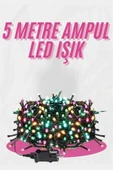 5 Metre Ampul LED Işık Renkli RGB Çok Renkli Led Aydınlatma thumbnail 2