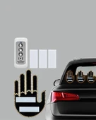 Kablosuz Kumandalı LED Jest Işığı – 3 Modlu Araba Arkası Mesaj Işığı, 203 LED ile Yüksek Parlaklık thumbnail 4