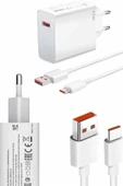 Hızlı Şarj Aleti Adaptörü Kablo Seti 67W Uzun Ömürlü Beyaz thumbnail 4