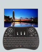 Işıklı Kablosuz Mini Klavye – 2.4 GHz, Dokunmatik Mouse Özellikli thumbnail 2