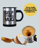 Pratik ve Dayanıklı Termos Kupa | Tek Tuşla Otomatik Karıştırma thumbnail 4