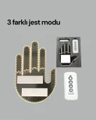 Kablosuz Kumandalı LED Jest Işığı – 3 Modlu Araba Arkası Mesaj Işığı, 203 LED ile Yüksek Parlaklık thumbnail 5