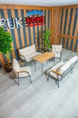 UFUK HOME Zeyd 2211 Masalı Krem Fermuarlı Bahçe Balkon Takımı, Salon - Metal Kanepe Koltuk Takımı thumbnail 1