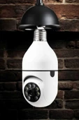 Wifi Kamera Duylu Ampul Görünümlü 360 Derece Dönebilen Ev Kamerası thumbnail 5