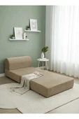 UFUK HOME Relaxo Berjer Koltuk Açılabilir Yataklı Koltuk - Tv Koltuk & Aktivite Koltuk Bej thumbnail 2