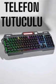 Led Işıklı Oyuncu Klavye Usb Girişli RGB Işıklı Q Klavye Mouse Hediyeli thumbnail 5