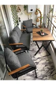 UFUK HOME Kavacık 2 1 1 Masa Bahçe Mobilyası, Balkon Çay Seti, Bahçe Koltuk Takımı, Balkon Takımı thumbnail 6