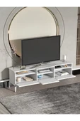 Tv Sehpası Tv Ünitesi Vera Beyaz Çizgili 5053 thumbnail 4