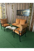 UFUK HOME 2 1 1 Sehpalı Bahçe Takımı, Balkon Mobilyası, Balkon Bahçe Mobilyaları, Bahçe Masa Takımı thumbnail 1