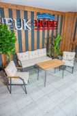 UFUK HOME Zeyd 311 Masalı Krem Fermuarlı Bahçe Balkon Takımı, Salon - Metal Kanepe Koltuk Takımı thumbnail 1