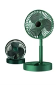 3 Kademe Hız Ayarlı Vantilatör Telefon Standlı Şarjlı Katlanabilir Soğutucu Pervane thumbnail 5