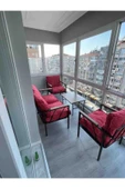 UFUK HOME Linda 211 Sehpalı Şekerpembe Fermuarlı Bahçe Balkon Takımı, Cafe, Salon - Metal Kanepe Koltuk Takımı thumbnail 5