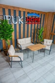 UFUK HOME Zeyd 211 Masalı Krem Fermuarlı Bahçe Balkon Takımı, Salon - Metal Kanepe Koltuk Takımı thumbnail 1