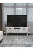 Tv Sehpası Tv Ünitesi Raflı 140 Cm Gzd Plus Atlantik Çam thumbnail 3