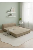 UFUK HOME Relaxo Çift Kişilik Koltuk Açılabilir Yataklı Koltuk - Tv Koltuk & Aktivite Koltuk Bej thumbnail 1