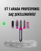 5’i 1 Arada Saç Şekillendirici Set Kuaför Düzeyinde Performans ve Ergonomik Tasarım thumbnail 1