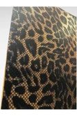 Kendinden Yapışkanlı Varaklı Leopar Suni Deri  Kutu Kılıf Cüzdan Anahtarlık Kaplama 21x30 cm thumbnail 5