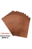 Kahverengi Renkli Simli Eva Süngeri 50X70 cm 10'lu Paket 1.5 mm thumbnail 1