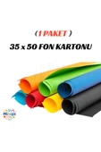 1 Paket 35x50 Fon Kartonu Paketi 10'lu Hobi Tasarım Anaokulu Kreş Malzemesi thumbnail 1