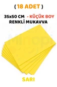 Sarı Renkli Mukavva 18 Adet 35x50 cm Sert Karton Mukavva thumbnail 1